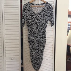 Motherhood Maternity flower dress (S).